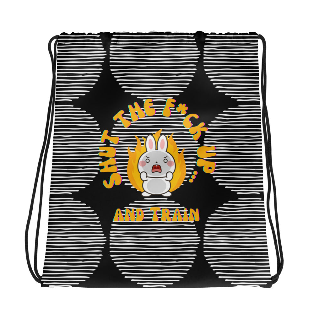 STFU Spots Drawstring bag