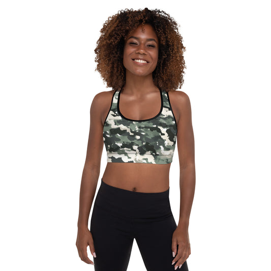 Smoke Padded Sports Bra