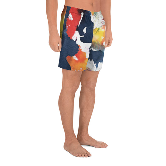 Paint Splash All-Over Print Unisex Athletic Long Shorts