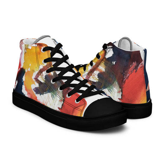 The Artist Men’s high top canvas shoes