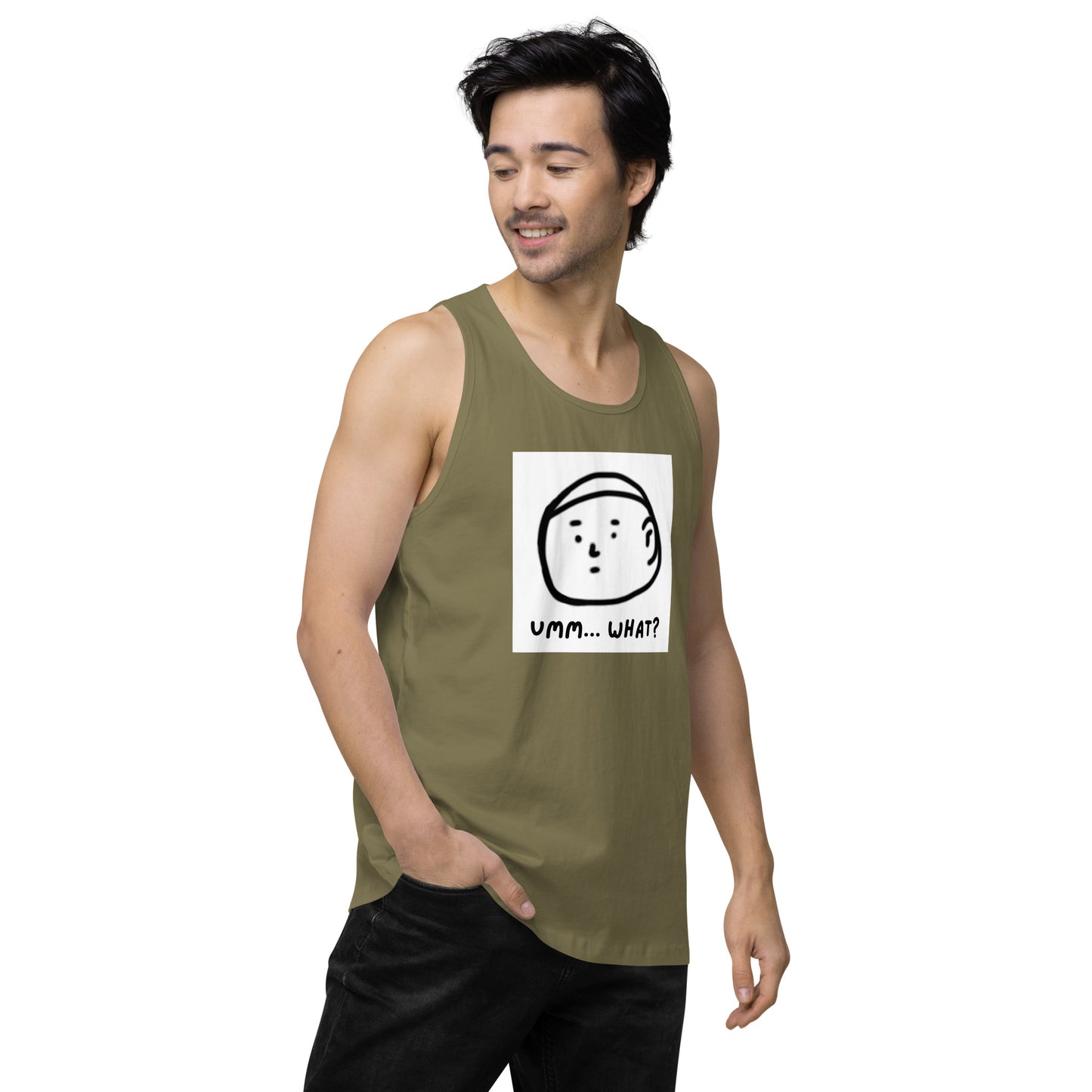 Ummm....What? Men’s premium tank top