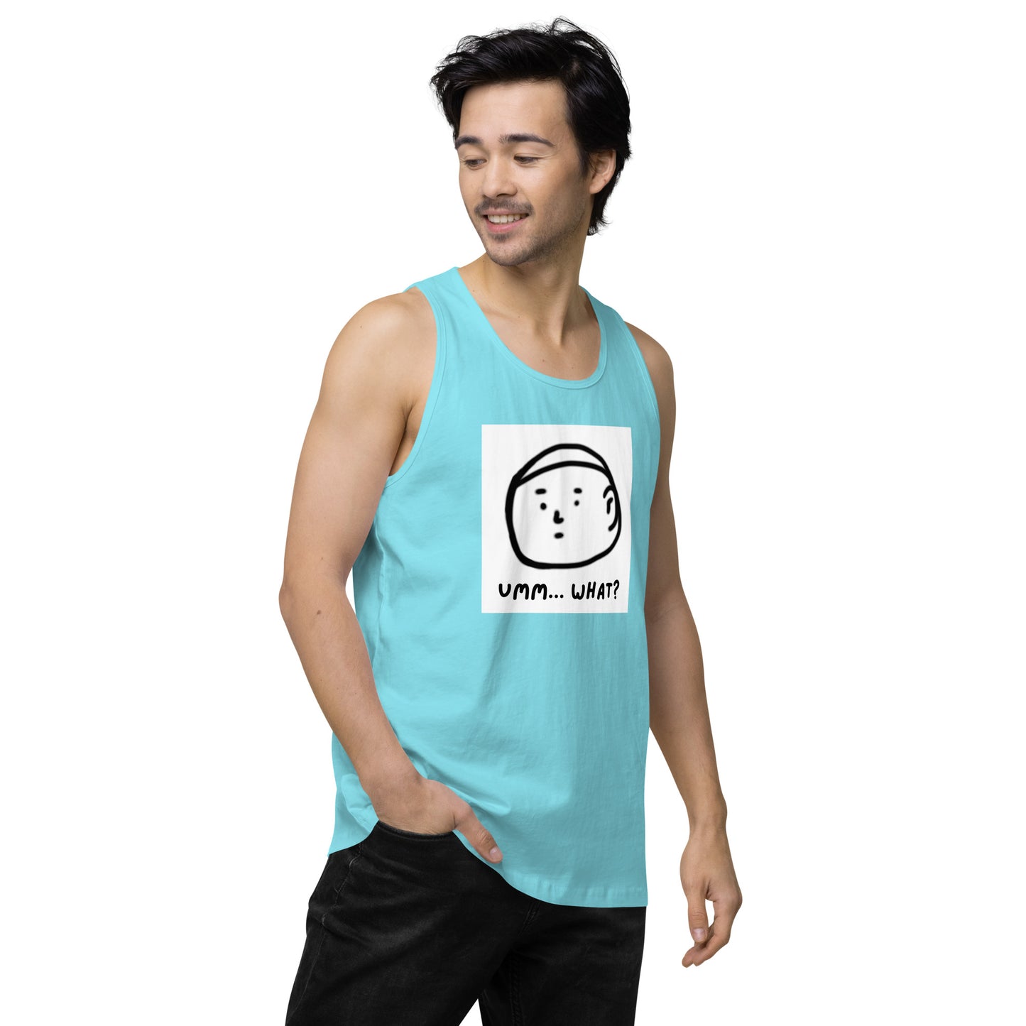 Ummm....What? Men’s premium tank top