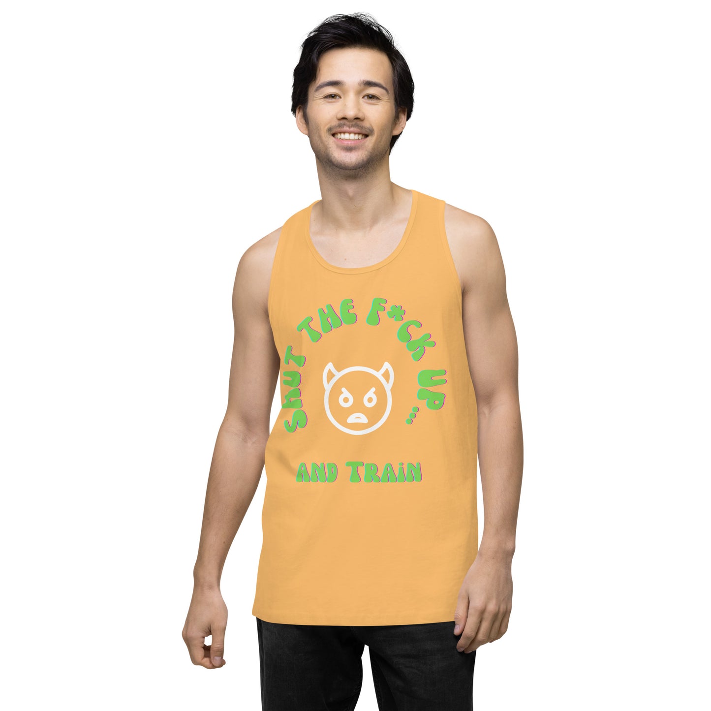 STFU and Train Devil Men’s premium tank top