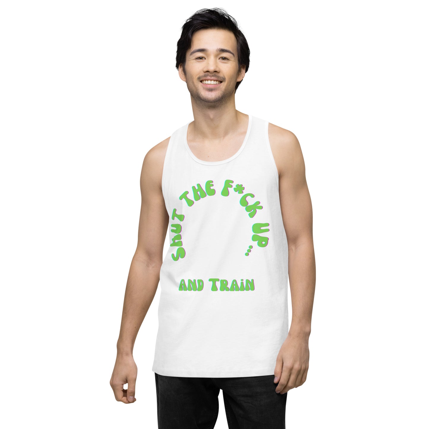 STFU and Train Devil Men’s premium tank top