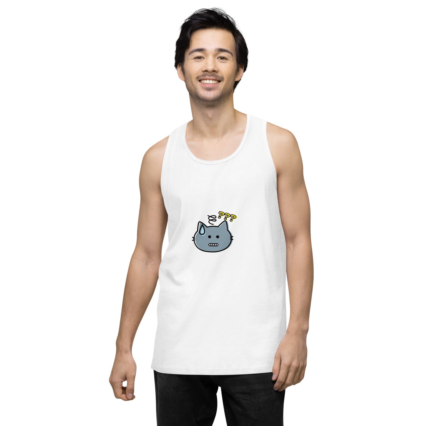 Are You Shitting Me Cat ??? Men’s premium tank top