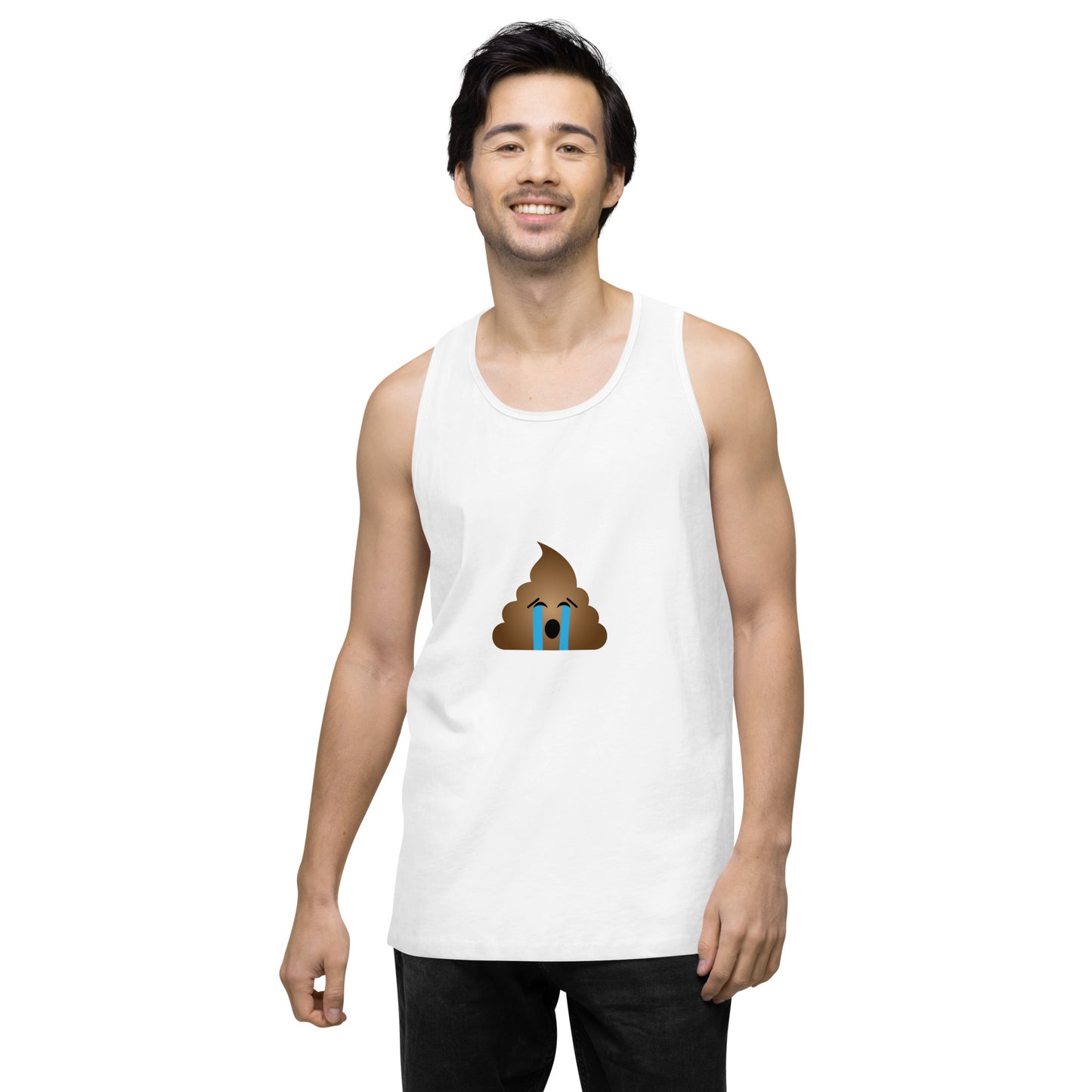 Are You Shitting Me Emoji Turd Men’s premium tank top