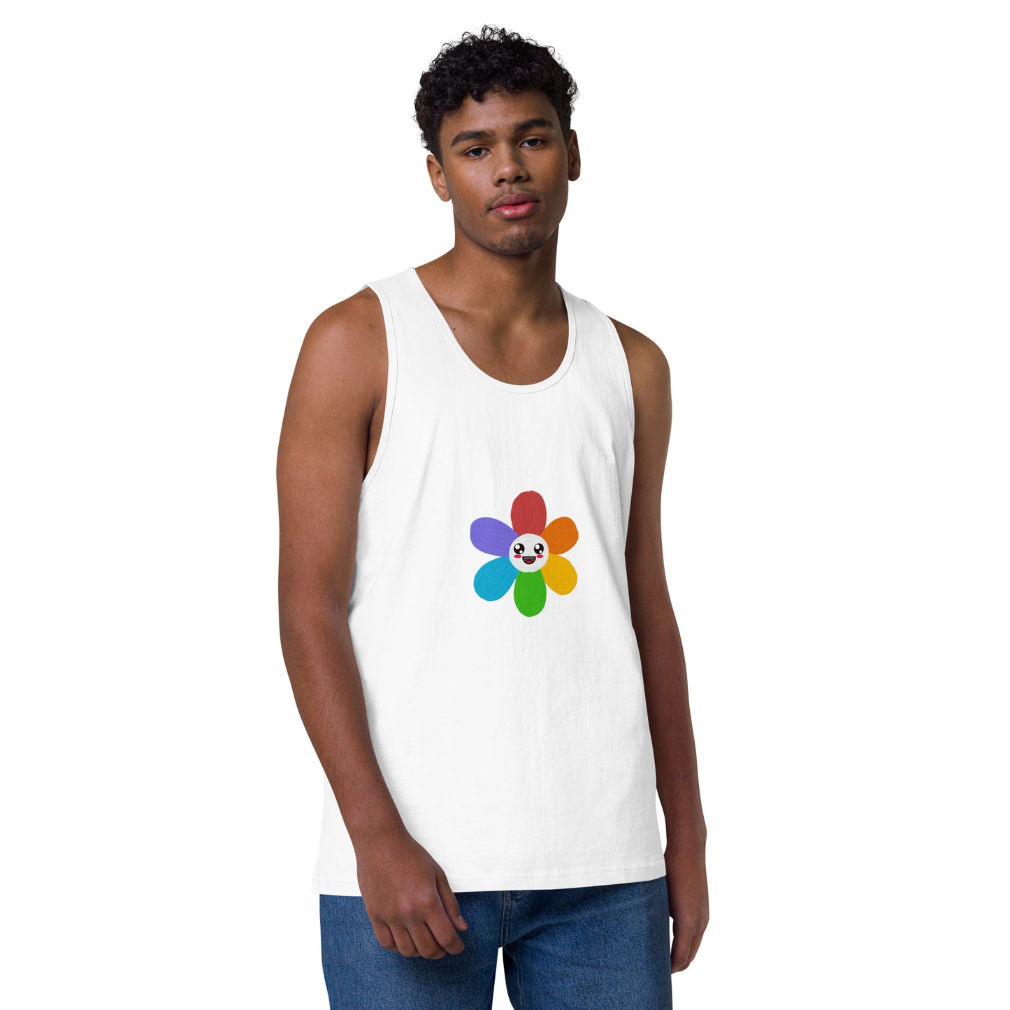 Are You Shitting Me...Flower Men’s premium tank top