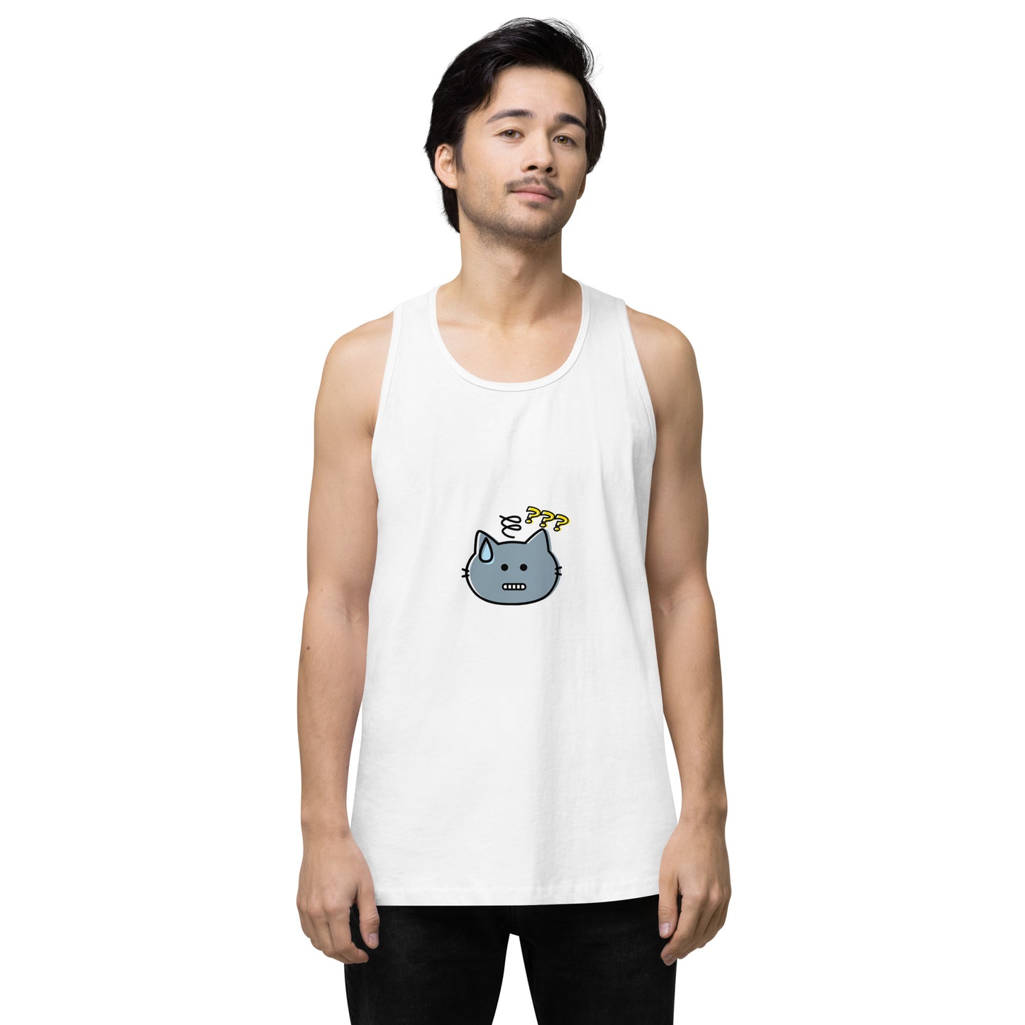 Are You Shitting Me Cat ??? Men’s premium tank top