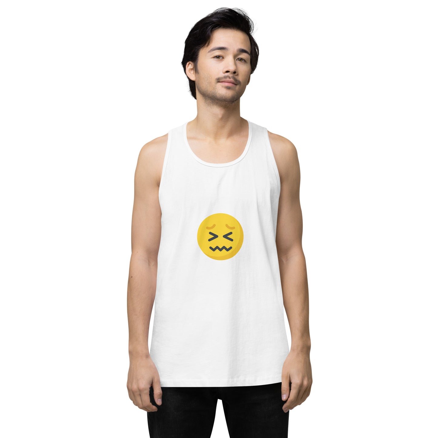 Are You Shitting Me Emoji Anger Men’s premium tank top