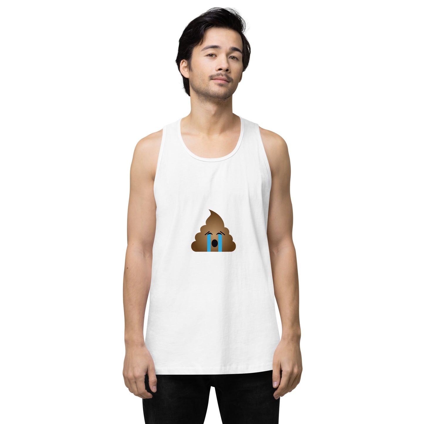 Are You Shitting Me Emoji Turd Men’s premium tank top