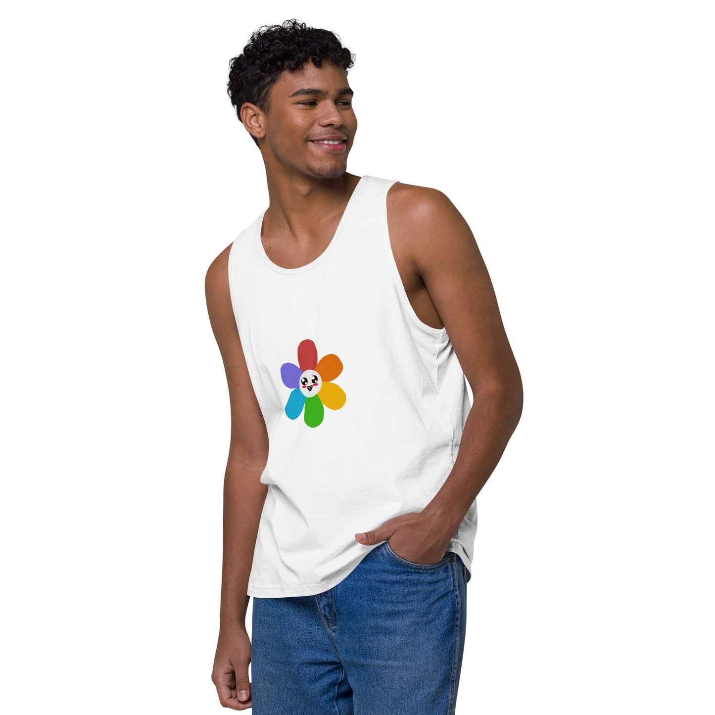 Are You Shitting Me...Flower Men’s premium tank top