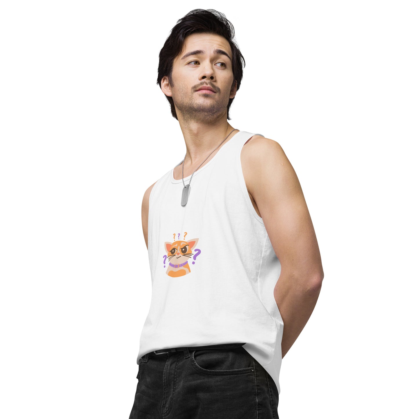 Are You Shittng Me Cat ? Men’s premium tank top