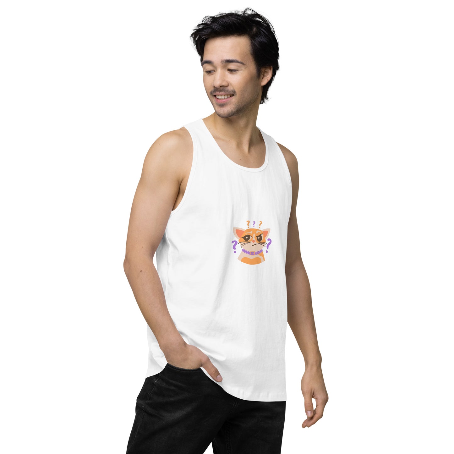 Are You Shittng Me Cat ? Men’s premium tank top