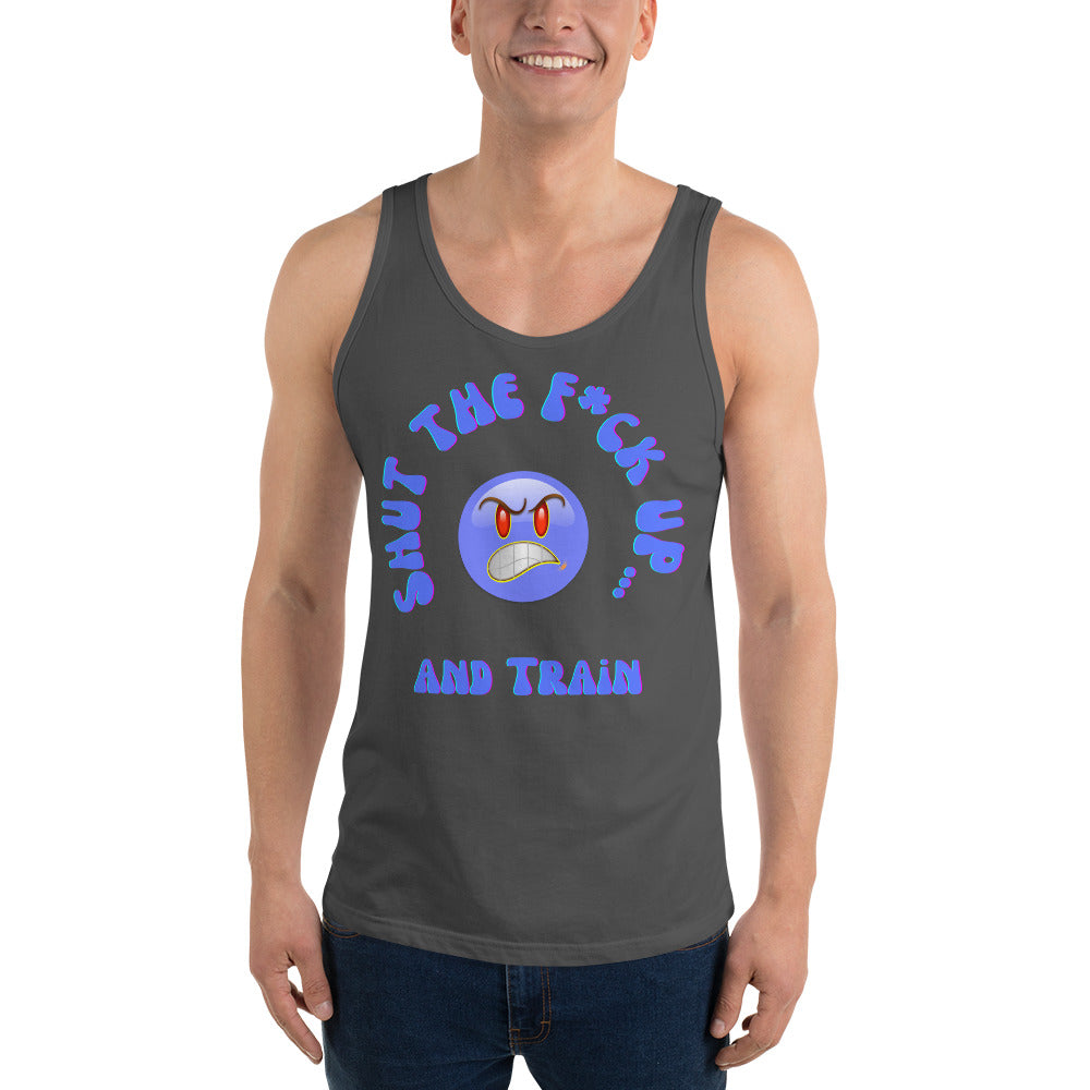 STFU & Train Smirk Men's Tank Top