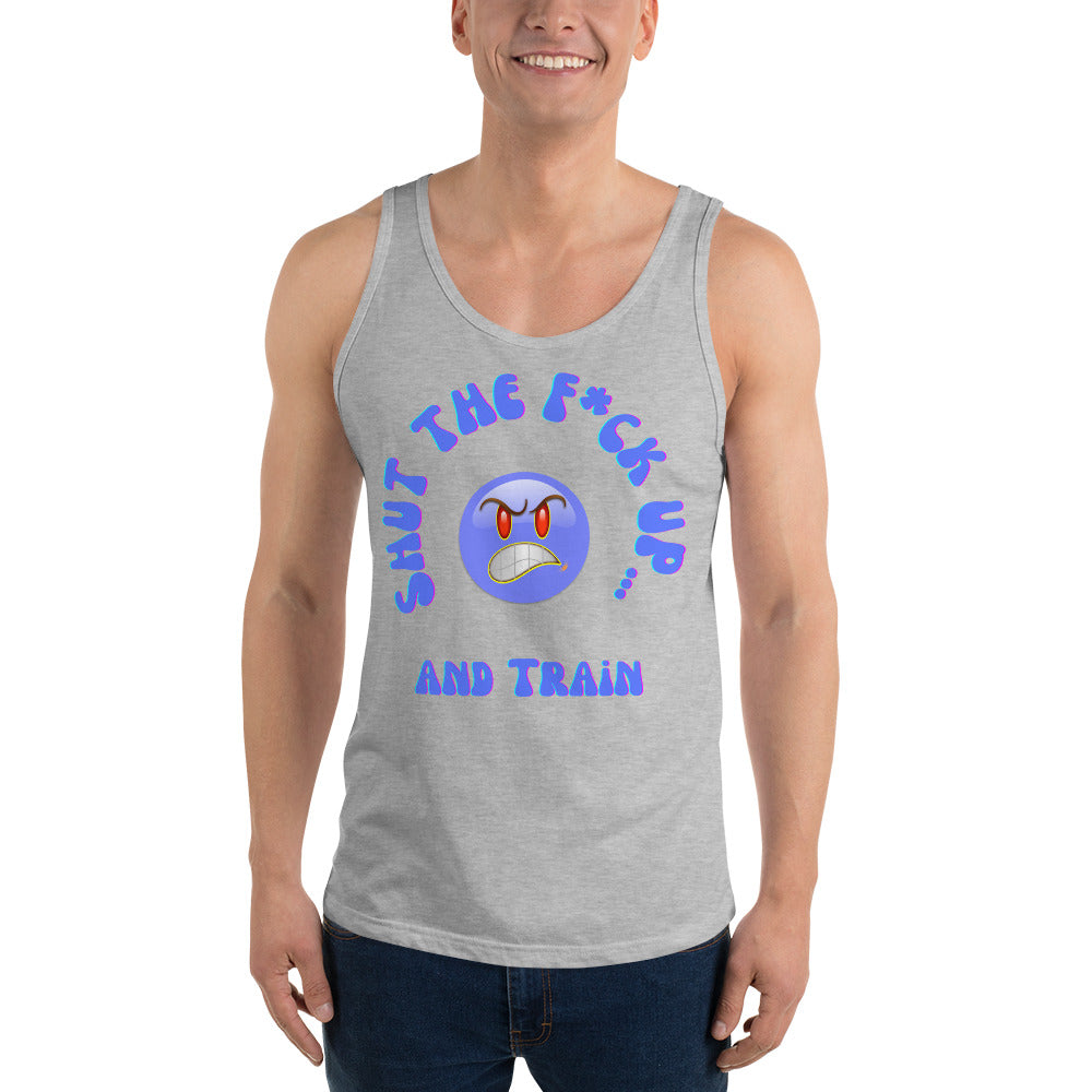 STFU & Train Smirk Men's Tank Top