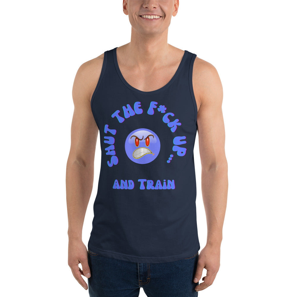 STFU & Train Smirk Men's Tank Top