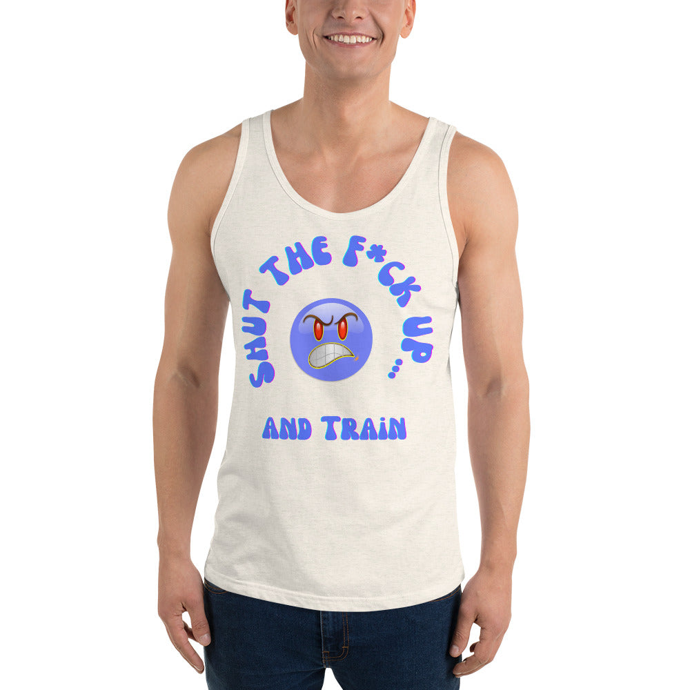 STFU & Train Smirk Men's Tank Top