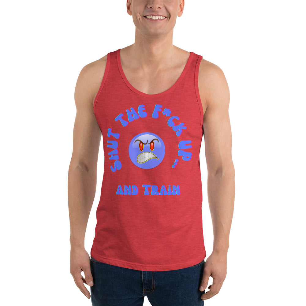 STFU & Train Smirk Men's Tank Top