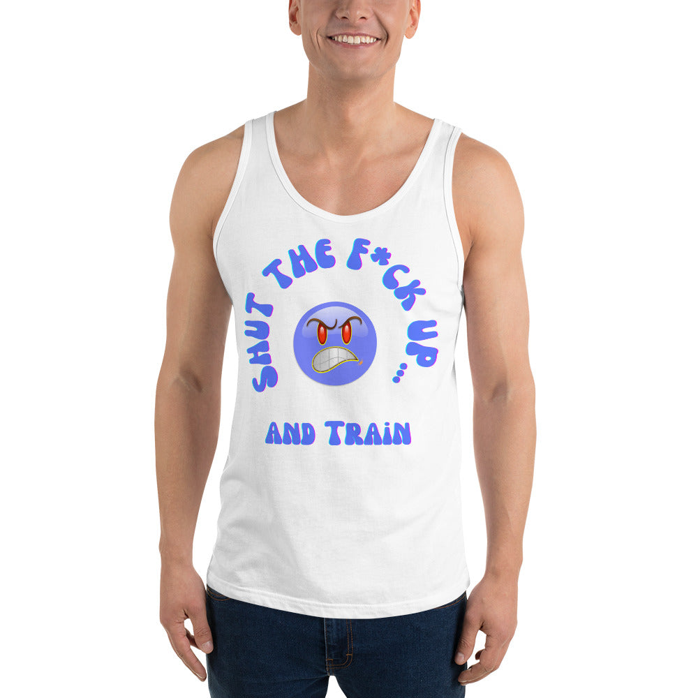 STFU & Train Smirk Men's Tank Top