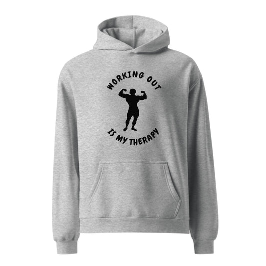 Working Out Therapy Unisex oversized hoodie